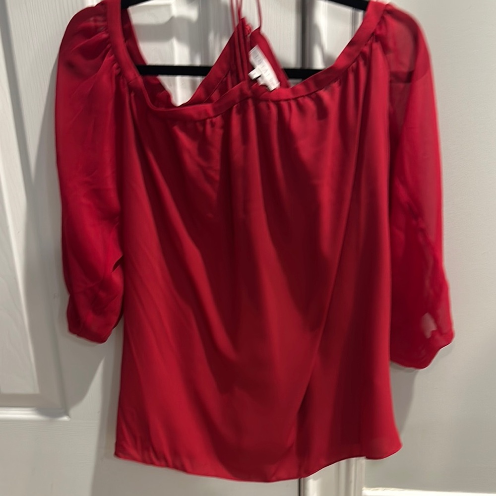 Elegant Red Women's Top